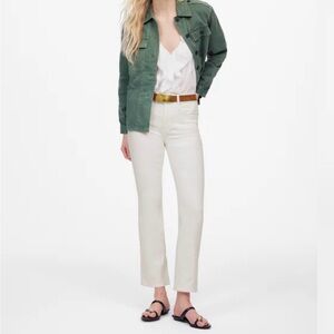 Madewell NWT Kick Out Crop Jeans in Pure size 33